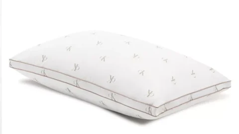 CALVIN KLEIN Monogram Logo Density Collection Cotton Pillow